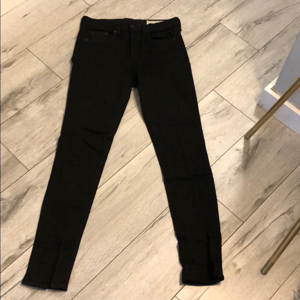 Rag and Bone “Yuki” skinny black denim Jean